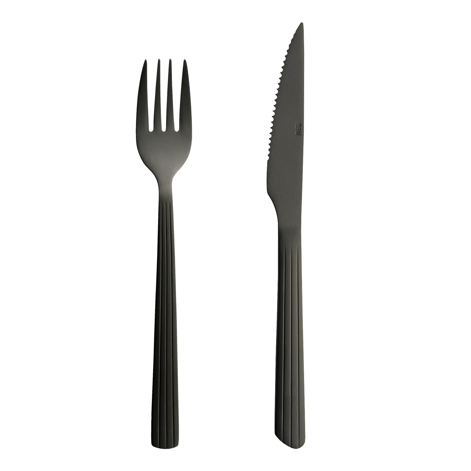 Produktbillede af Aida RAW steaksæt 8 dele Mat sort i premium kvalitet