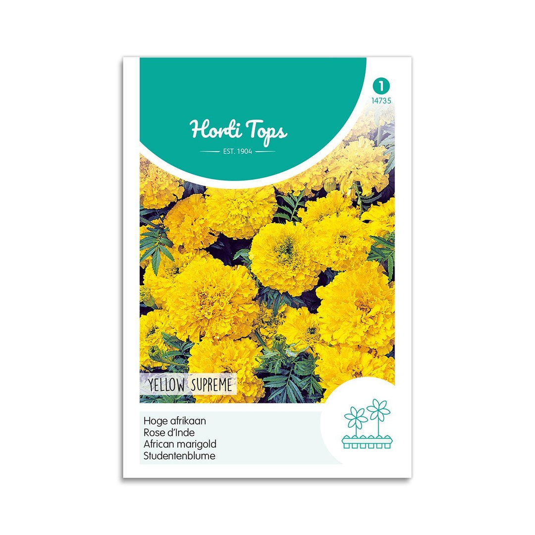 Produktbillede af Tagetes frø Yellow Supreme  på tilbud i høj kvalitet