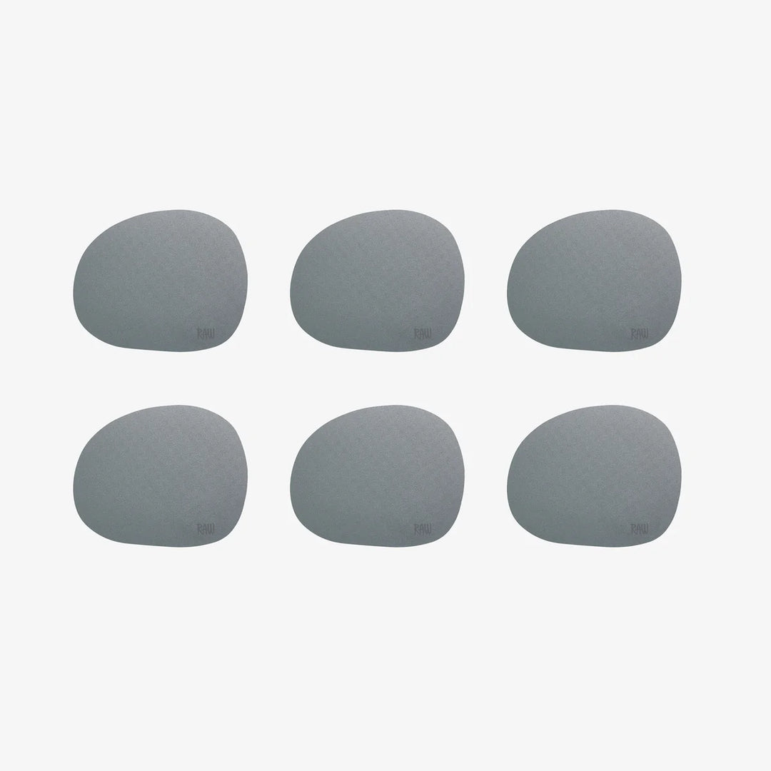 Produktbillede af Aida RAW Silicone soft surface coaster / glasbrikker Grå 6 stk i premium kvalitet