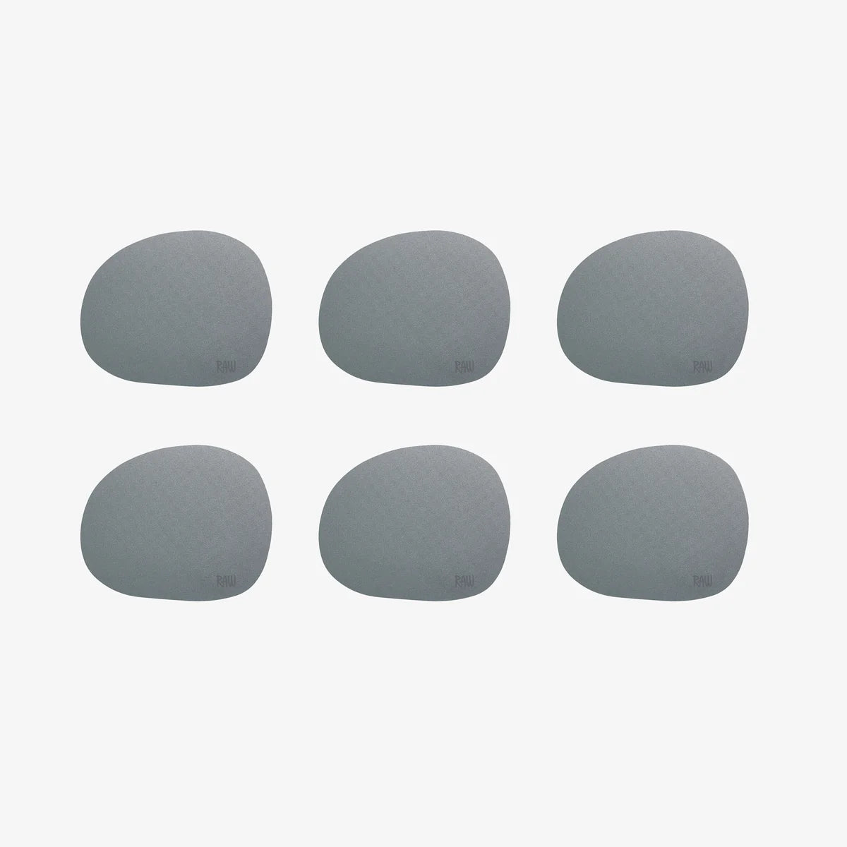 Produktbillede af Aida RAW Silicone soft surface coaster / glasbrikker Grå 6 stk i premium kvalitet