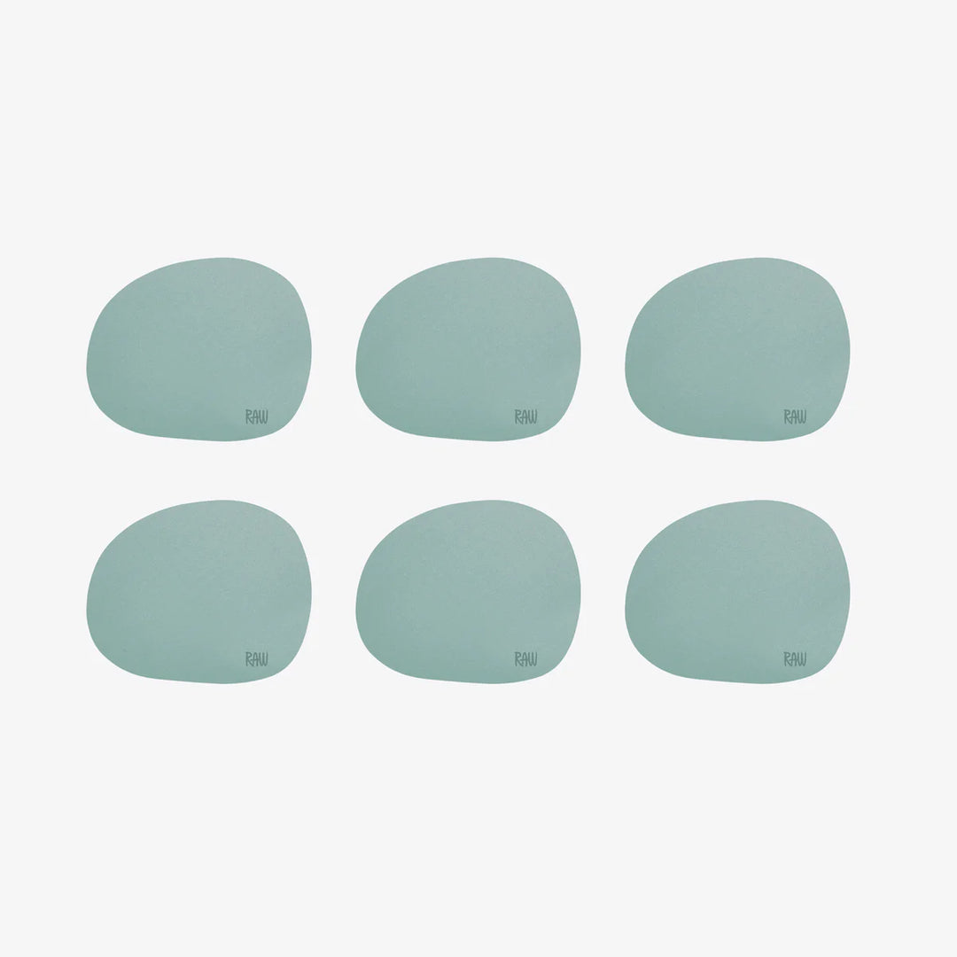 Produktbillede af Aida RAW Silicone soft surface coaster / glasbrikker grøn 6 stk i premium kvalitet