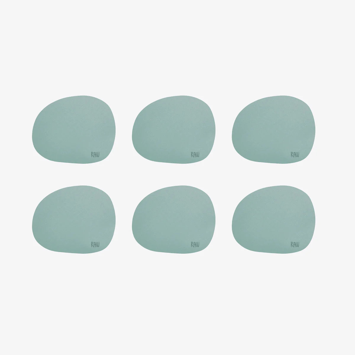 Produktbillede af Aida RAW Silicone soft surface coaster / glasbrikker grøn 6 stk i premium kvalitet