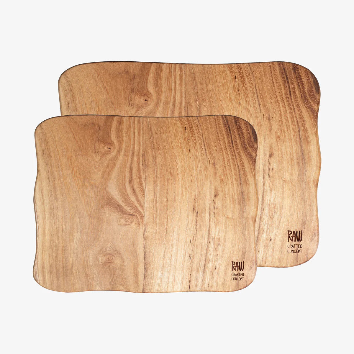 Produktbillede af Aida RAW Teak skærebrætsæt 2 dele 32x24x2 cm + 40x30x2 cm i premium kvalitet