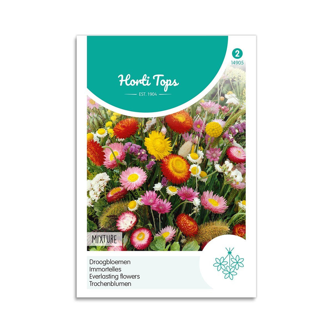 Produktbillede af Evighedsblomster frø mix på tilbud i høj kvalitet