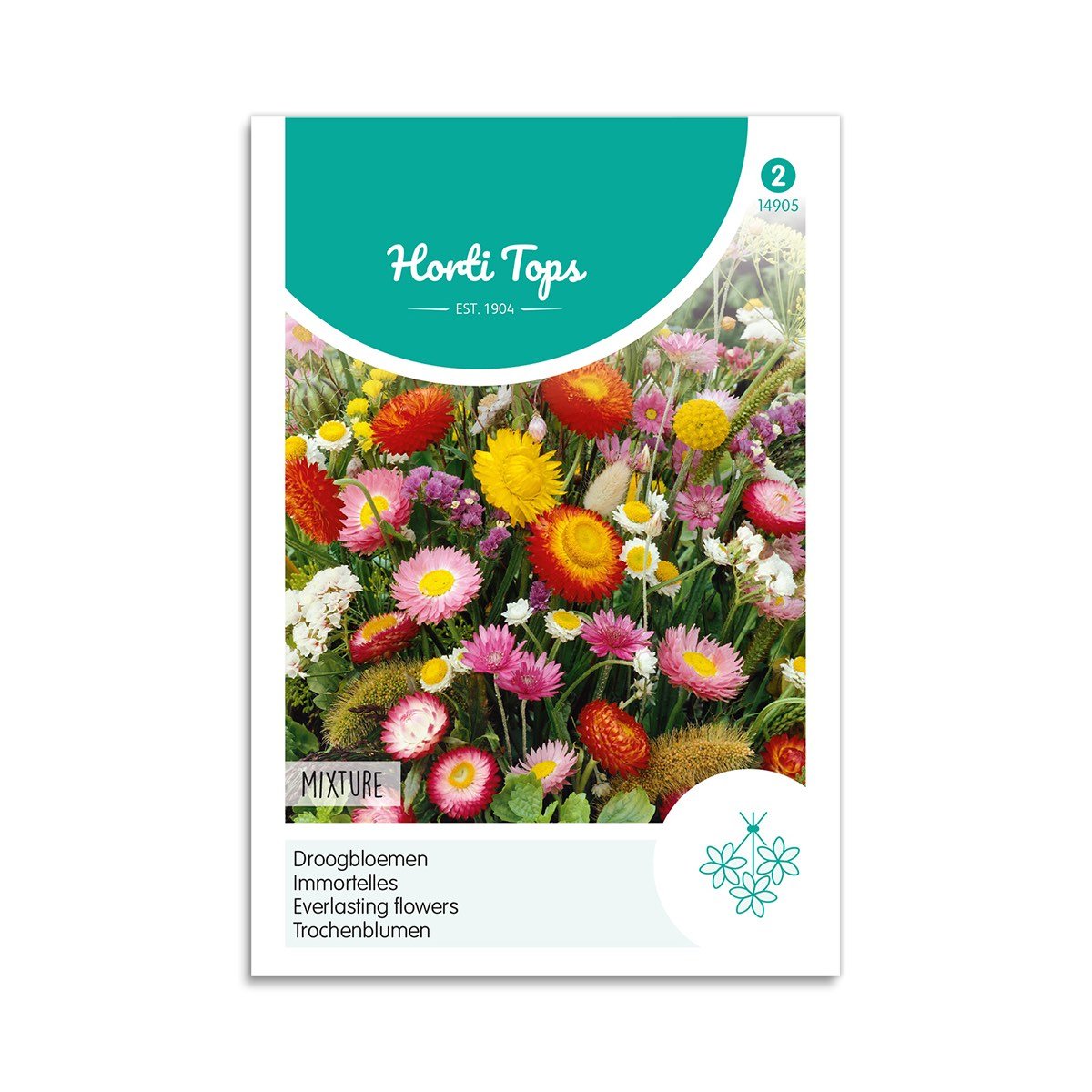 Produktbillede af Evighedsblomster frø mix på tilbud i høj kvalitet