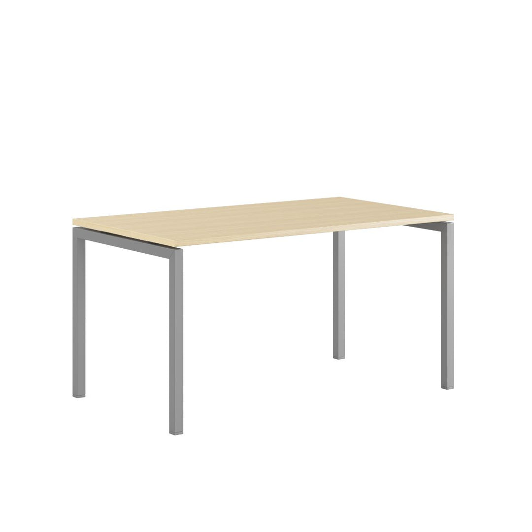 Produktbillede af Luna U Bord 140x80cm Birk-grå på tilbud