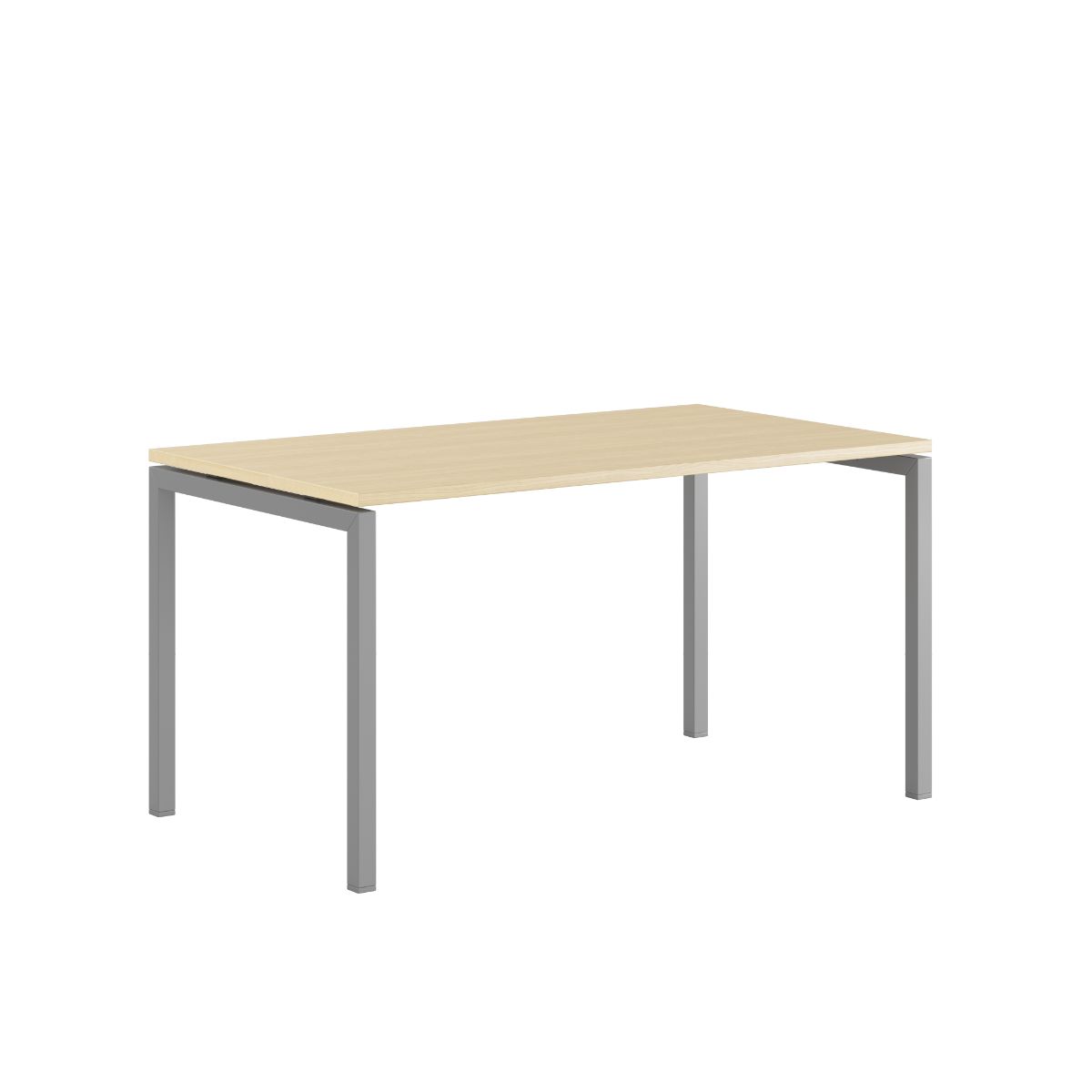 Produktbillede af Luna U Bord 140x80cm Birk-grå på tilbud
