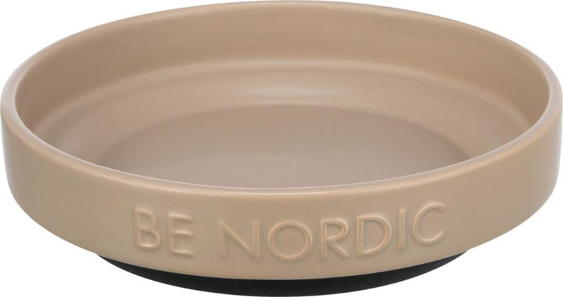 Trixie - BE NORDIC bowl, flat, ceramic/rubber ring, 0.3L/ø16cm, taupe » Kæmpe udvalg i Trixie » Billig fragt og hurtig levering 2 - 5 hverdage - Varenummer: BGH-48703699681610 / Ean: &