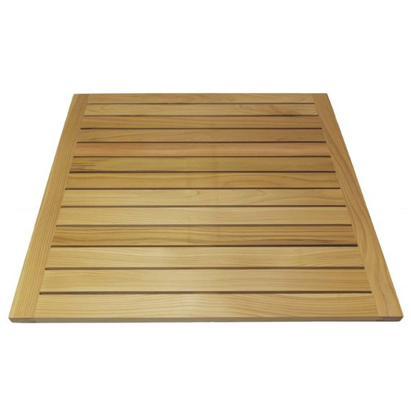 Produktbillede af Hinoki Badeværelsesmåtte Home 59x55x2,5cm på tilbud – premium kvalitet og detaljer