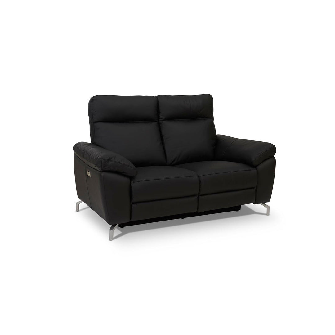 Produktbillede af Selesta 2 pers. sofa sort læder i premium kvalitet