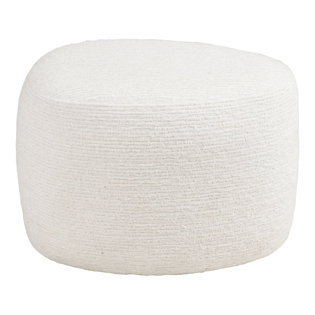 HOUSE NORDIC  Hilo puf trekantet offwhite chenille polyester stof 55x40