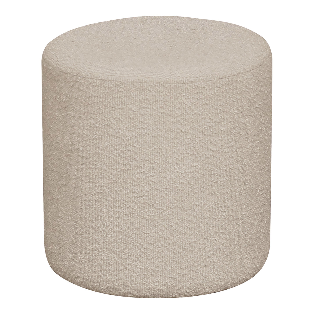 HOUSE NORDIC Ejby puf rund beige bouclé polyester stof Ø34