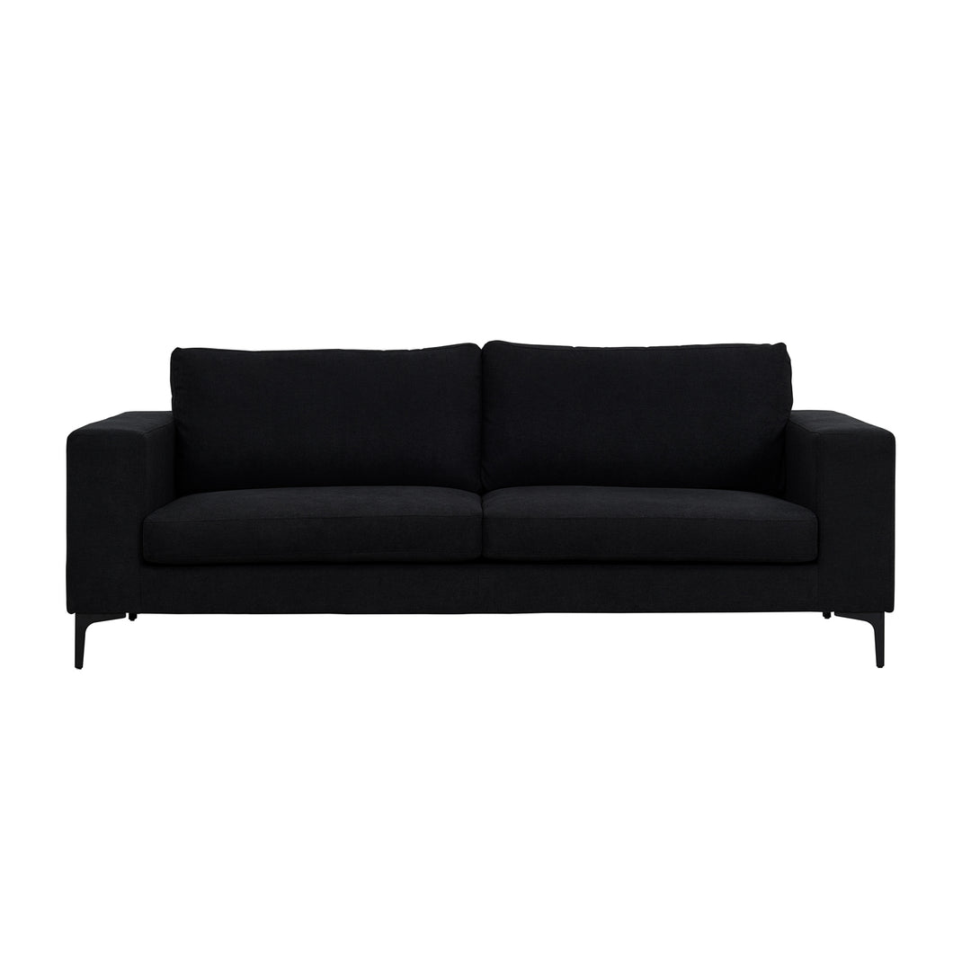 VENTURE DESIGN Bolero 3 pers. sofa sort polyester og sort metal