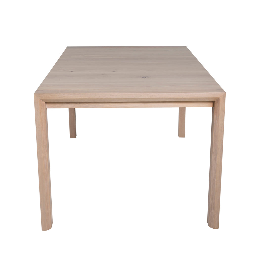 VENTURE DESIGN Slider spisebord m. 2 tillægsplader hvidvasket egetræsfiner og egetræ 170x95