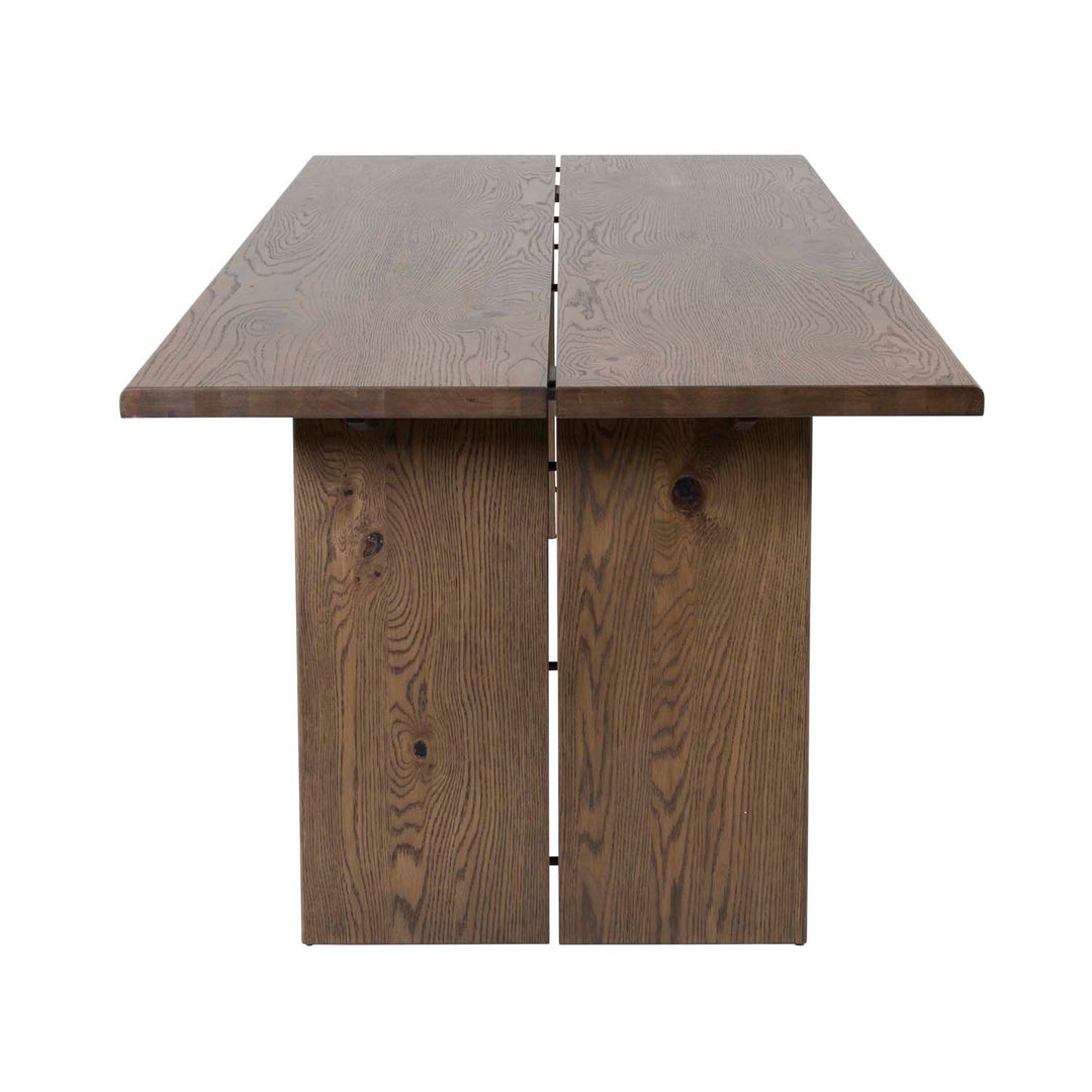 VENTURE DESIGN Slider spisebord m. 2 tillægsplader smoked egetræsfiner og smoked egetræ 170x95