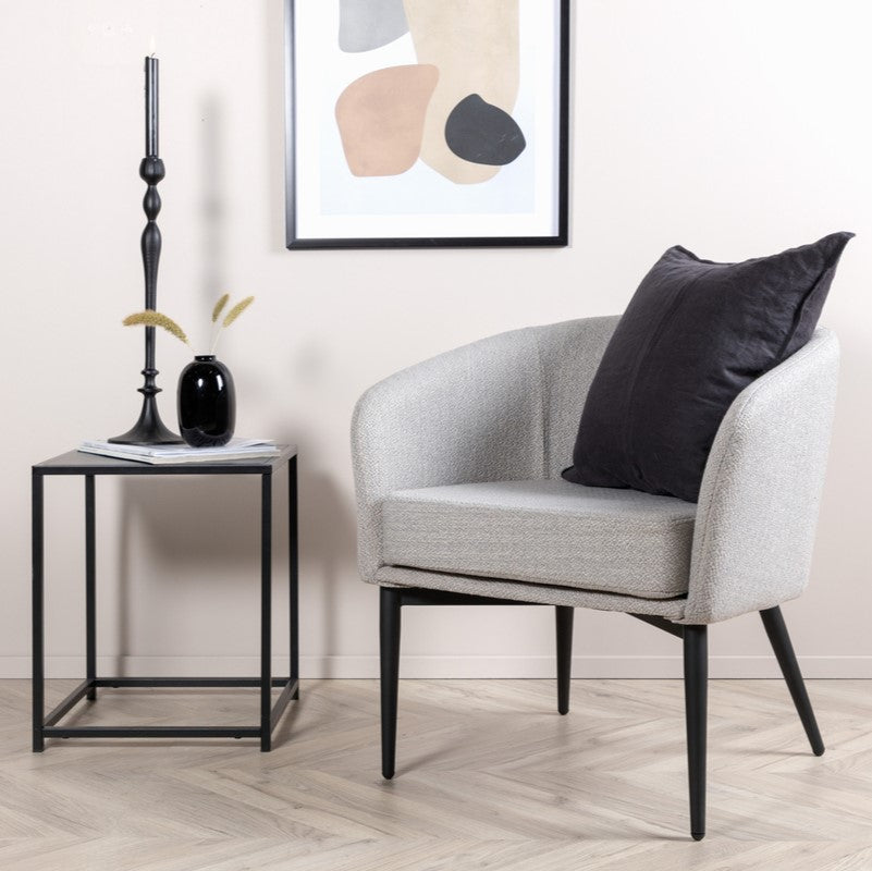 Produktbillede af Panda Lænestol i grå polyester stof på tilbud i høj kvalitet