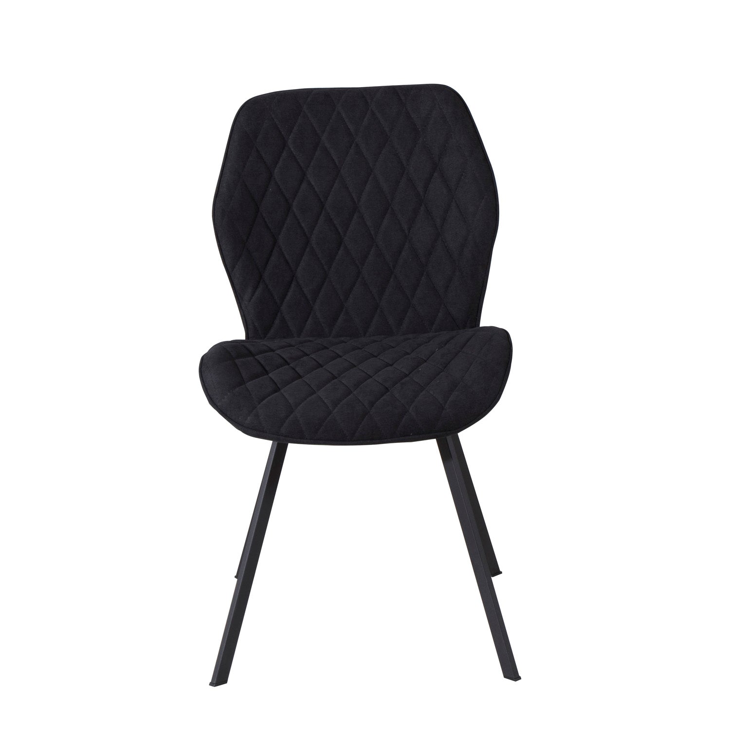 Produktbillede af VENTURE DESIGN Gemma spisebordsstol sort polyester og sort metal i premium kvalitet