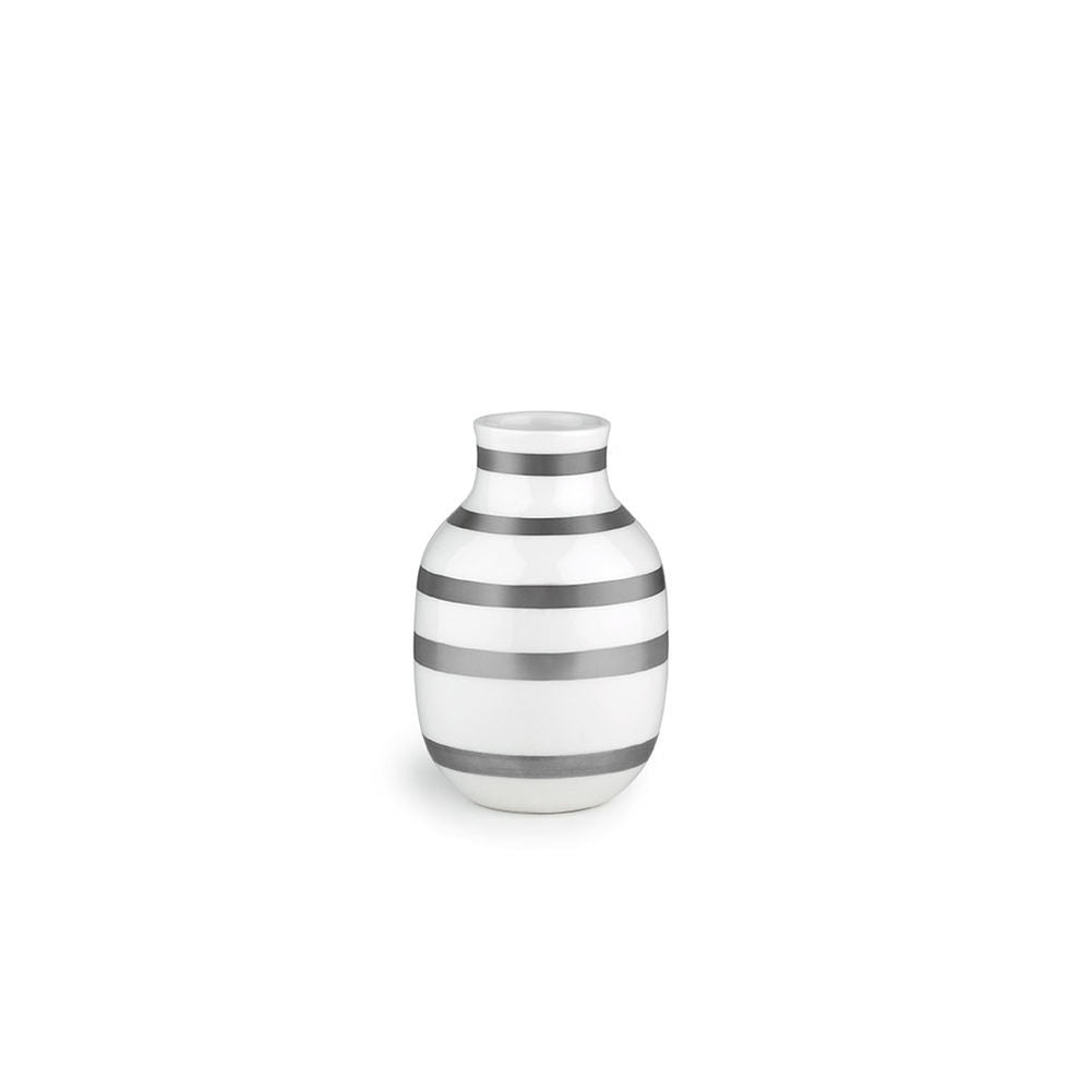 Produktbillede af Kähler Omaggio vase H12,5 cm sølv i premium kvalitet