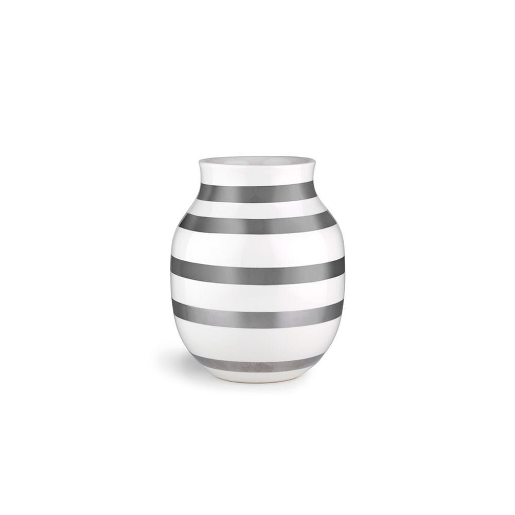 Produktbillede af Kähler Omaggio vase 20 cm sølv i premium kvalitet