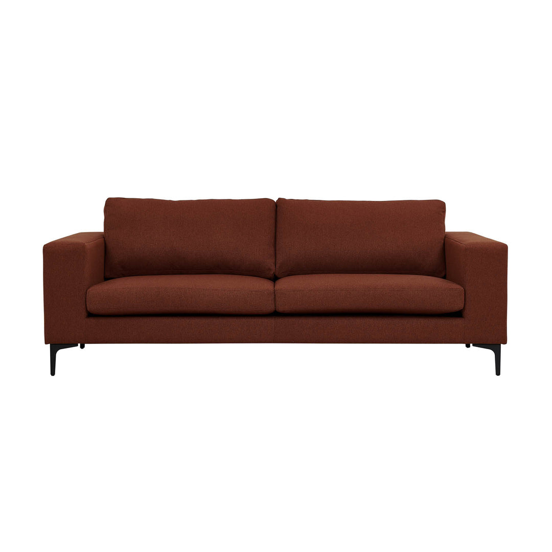 VENTURE DESIGN Bolero 3 pers. sofa rust polyester og sort metal