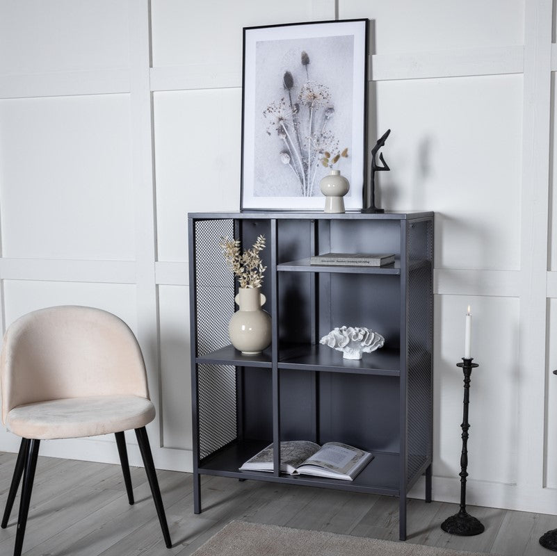 Produktbillede af Zentra Skab i grå industrielt design 80 x 110 cm. på tilbud i høj kvalitet