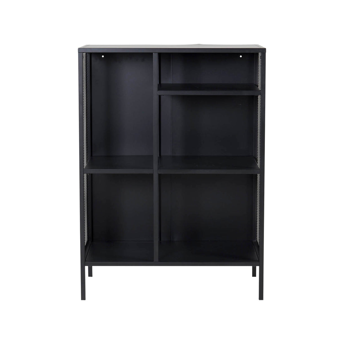 Produktbillede af VENTURE DESIGN bogreol sort stål H:110cm x80cm x 40cm i premium kvalitet