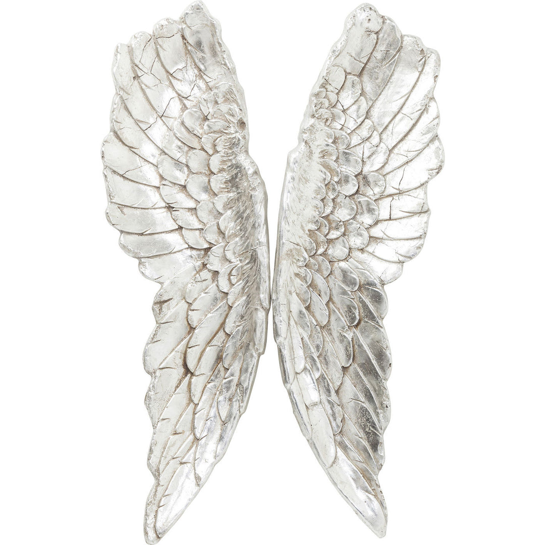 KARE DESIGN Angel Wings vægdekoration sølv polyresin 106x61