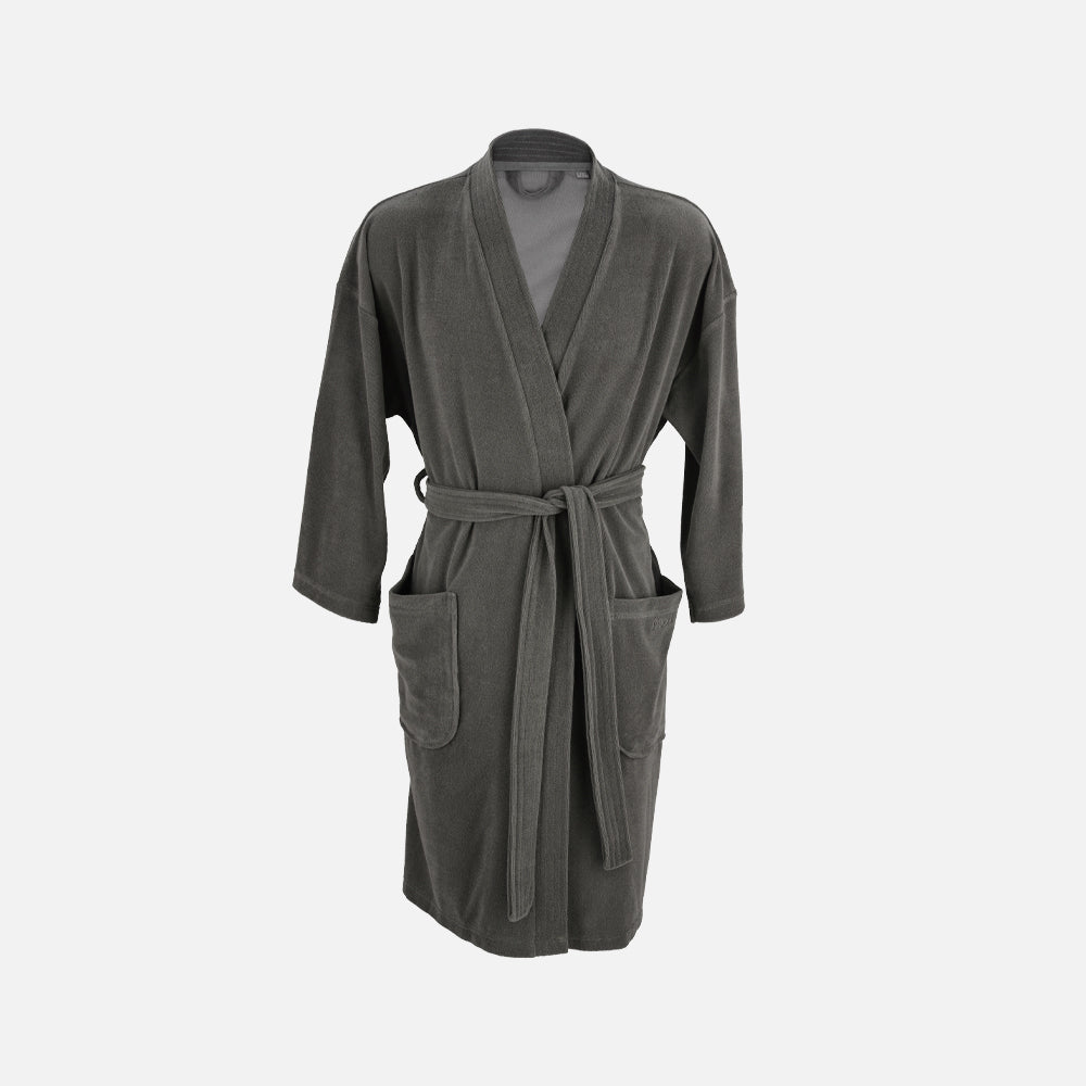 Produktbillede af COSY Badekåbe Unisex Mørkegrå på tilbud i høj kvalitet