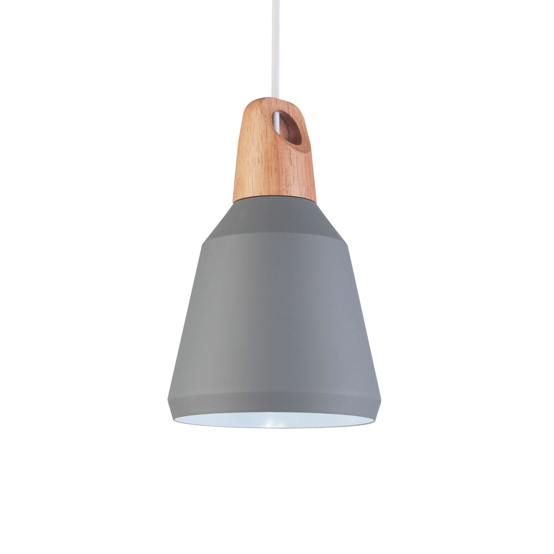VENTURE DESIGN Nao loftlampe natur træ og grå aluminium