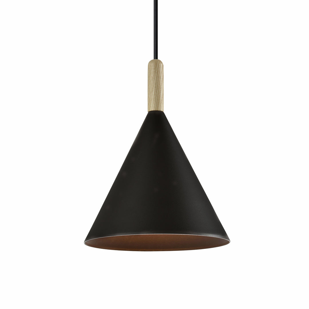 VENTURE DESIGN Enif loftlampe natur træ og sort jern