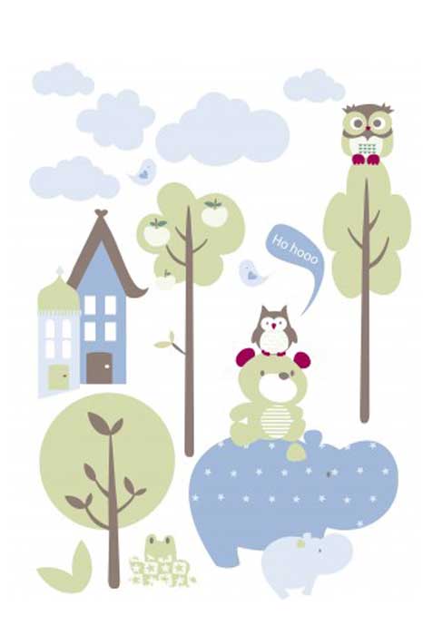 Se Kids Concept Vægklistermærker Ugle Blå på tilbud! Billigt udsalg - Køb online nu! Hurtig levering, 1-2 hverdage.