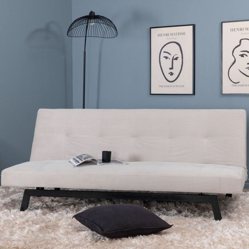 billigt tilbud på Snooze sovesofa i stribet lys fløjl! Stort udvalg, hurtig levering (1-2 hverdage) og billig fragt. Spar op til 57% på udsalg.