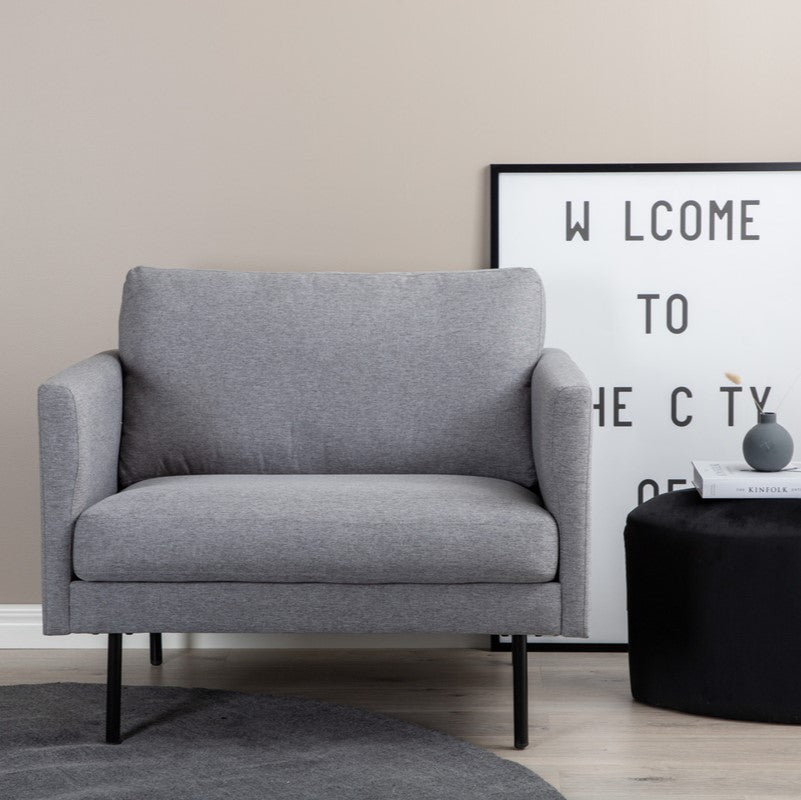 Produktbillede af Polar Lænestol i grå polyester på tilbud i høj kvalitet