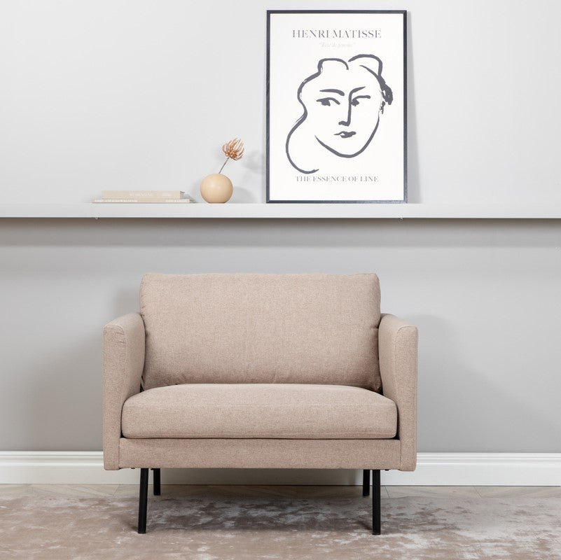 Produktbillede af Polar Lænestol i beige polyester på tilbud i høj kvalitet