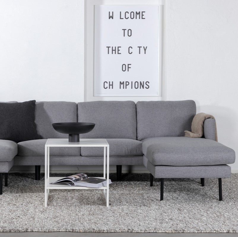 Produktbillede af Polar Sofa i U-form med gråt polyester stof på tilbud i høj kvalitet