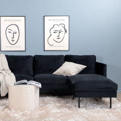 tilbud på Polar U-sofa i sort fløjl! Billigt udsalg - Spar op til 58%. Hurtig levering (1-2 dage) & billig fragt. Køb online nu!