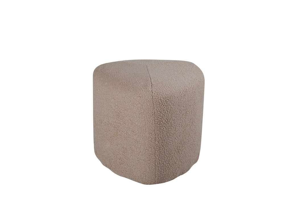 VENTURE DESIGN Peg puf trekantet beige bamsestof polyester