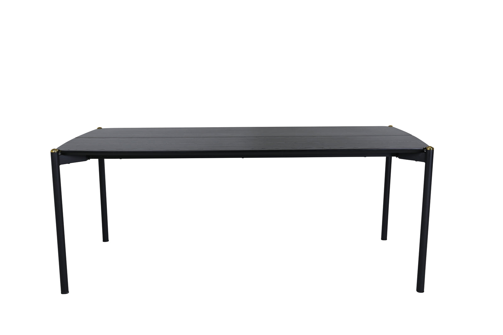 Produktbillede af VENTURE DESIGN Pelle spisebord rektangulær sort finér og sort stål 190x90 i premium kvalitet
