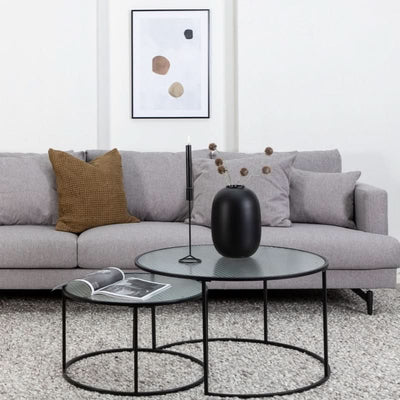 Warden 3-personers sofa i lysegrå polyester til billige priser! Udsalg og tilbud online. Hurtig levering, 1-2 hverdage. Spar op til 51%.