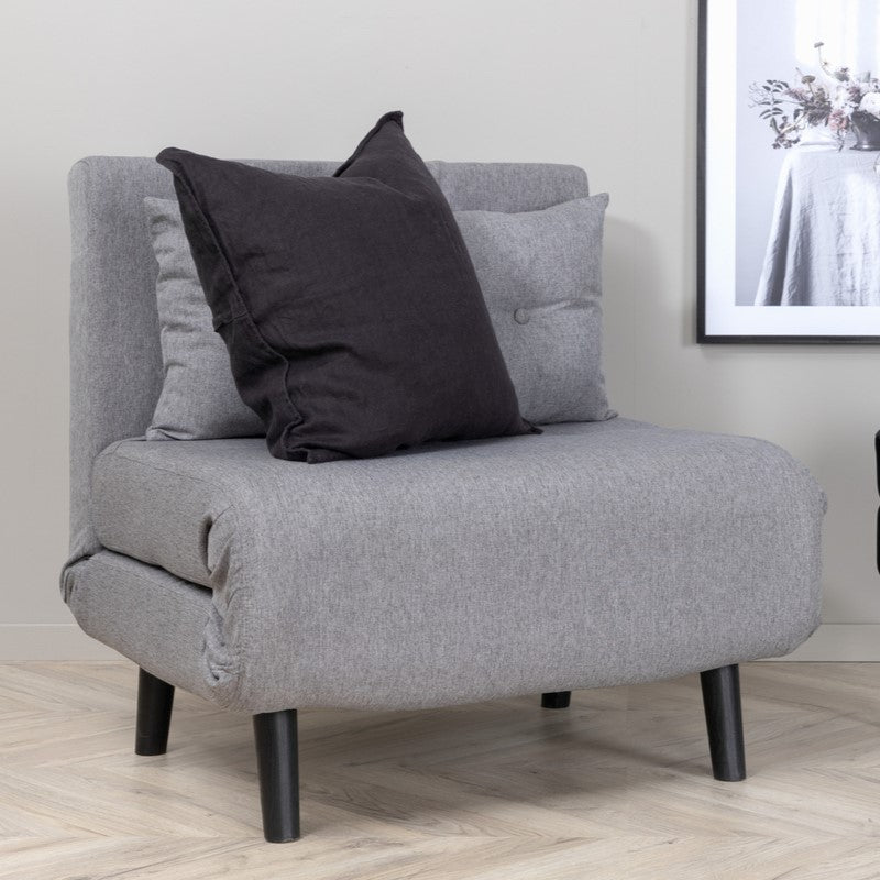 Produktbillede af Blund Sovesofa eller lænestol i gråt stof på tilbud i høj kvalitet