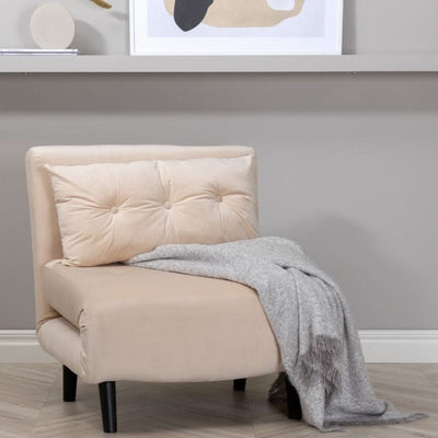 billigt tilbud på Blund sovesofa/lænestol i beige fløjl! Stort udvalg, hurtig levering (1-2 dage) & billig fragt. Spar op til 65% på udsalg.
