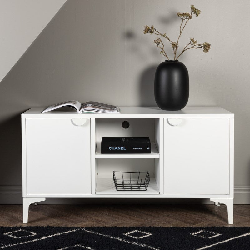 Produktbillede af Wells Skab i hvidt metal 63 x 120 cm. på tilbud i høj kvalitet