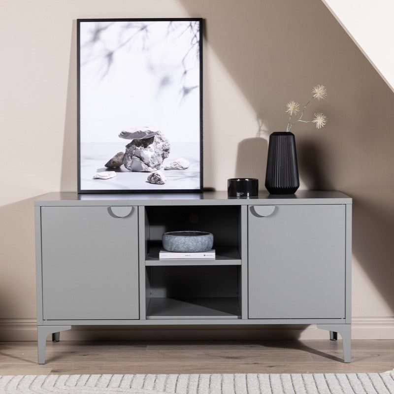 Produktbillede af Wells Skab i grå metal 63 x 120 cm. på tilbud i høj kvalitet