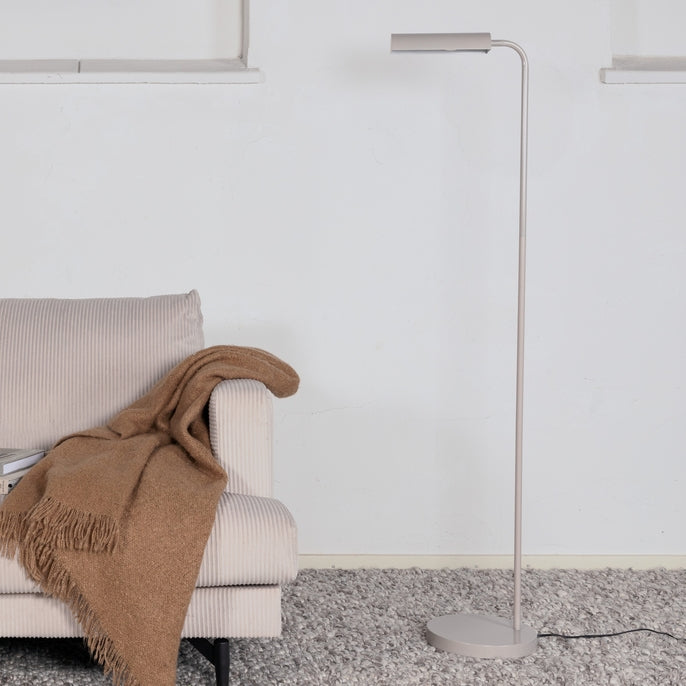 Produktbillede af Conner Gulvlampe i beige metal på tilbud i høj kvalitet