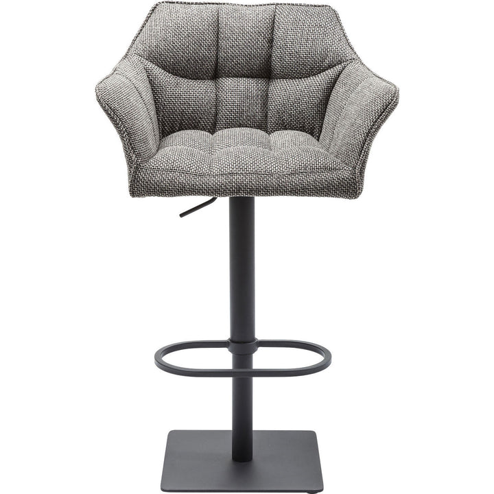 KARE DESIGN Thinktank Base barstol grå polyester/stål m. armlæn