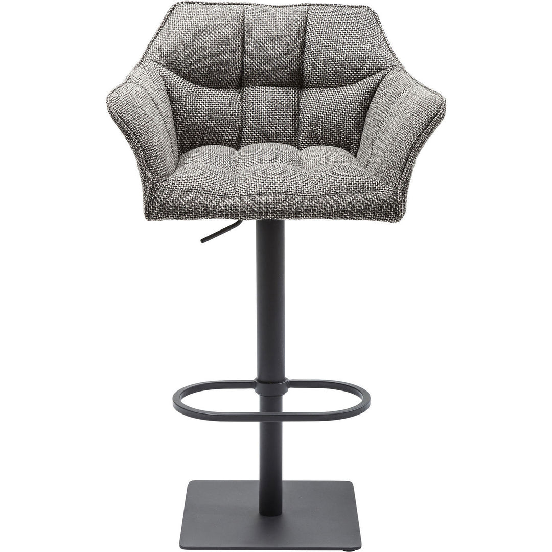 KARE DESIGN Thinktank Base barstol grå polyester/stål m. armlæn