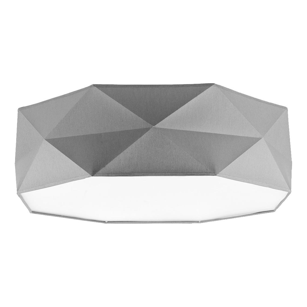 TK Kantoor 520 loftlampe grå stof og hvid metal