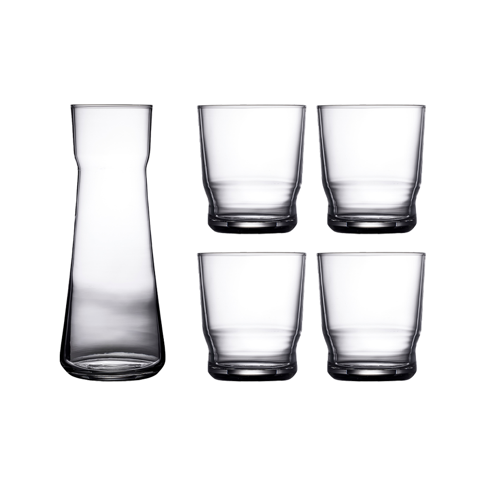 Lyngby Glas LISSABON karaffelsæt med 5 dele