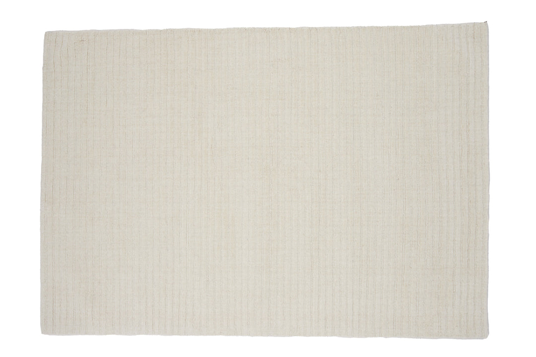 Produktbillede af Tibur Tæppe i uld 200 x 300 cm. tre valgfrie farver Hvid på tilbud i høj kvalitet