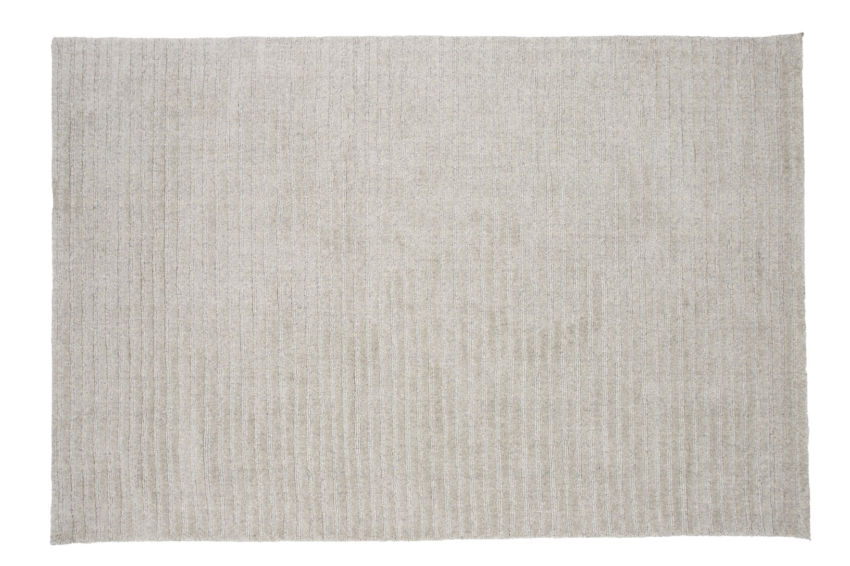 Produktbillede af Tibur Tæppe i uld 200 x 300 cm. tre valgfrie farver Lysegrå på tilbud i høj kvalitet